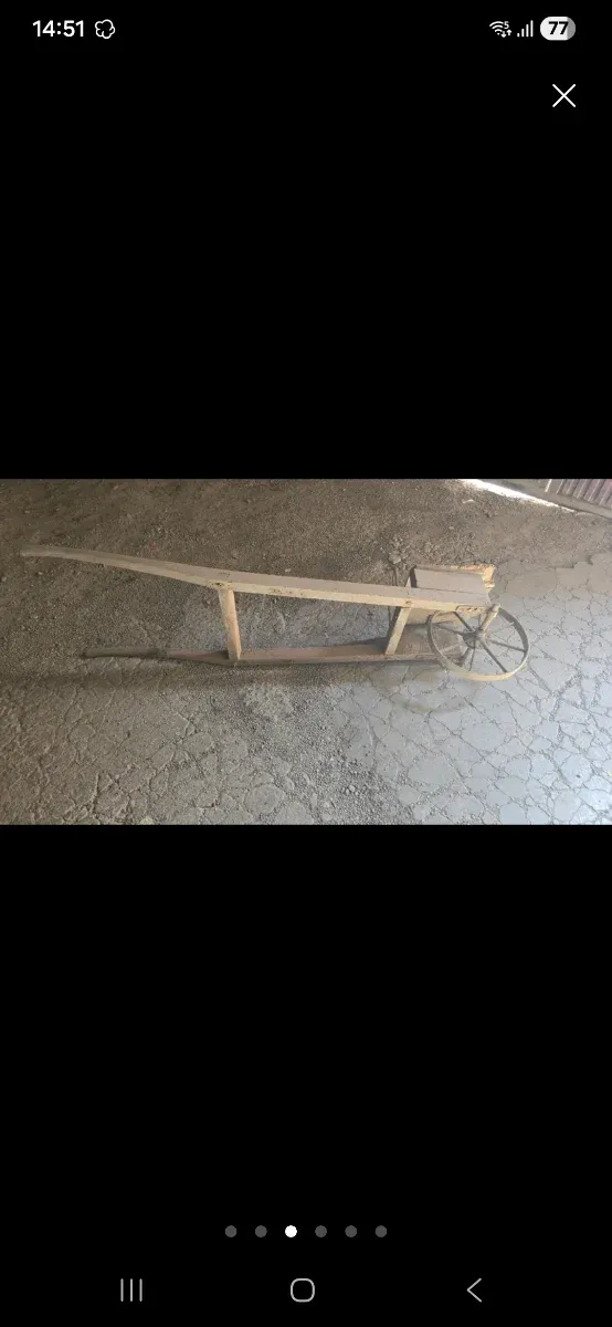 Carretilla de madera