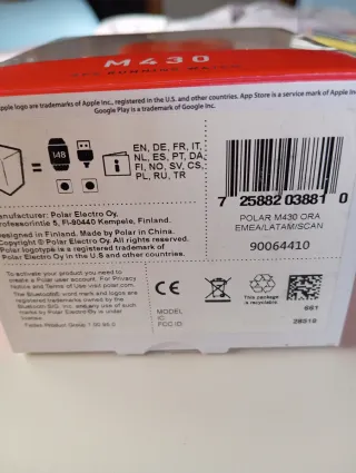 Polar M430 Naranja GPS Reloj Deportivo