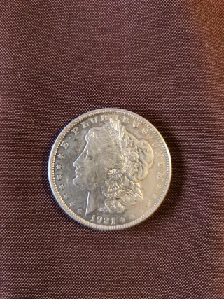 Moneda 1 Dólar Plata 1921 Morgan