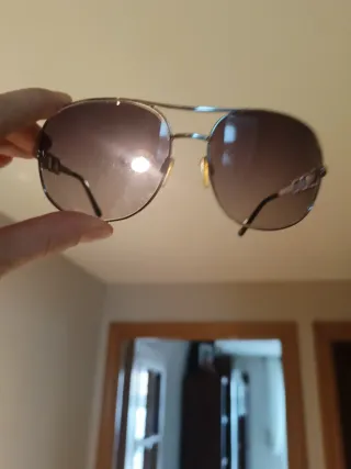 Gafas de sol CH plateadas y marrones