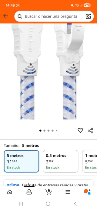 Cable de red Ethernet 5 metros