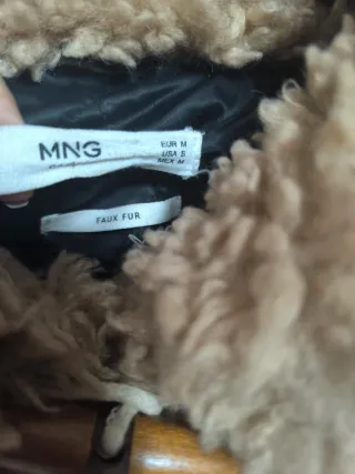 Abrigo borreguito Mango talla M