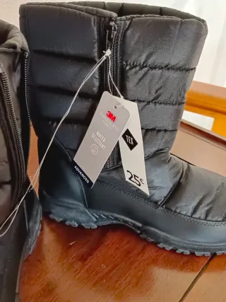 Botas de nieve unisex forradas sin usar