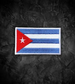 Cuba 🇨🇺 Parche bandera termoadhesiva