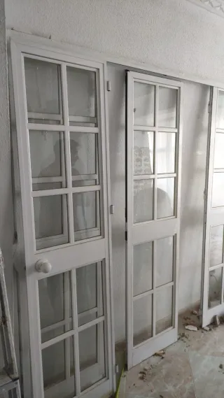 Puertas de terraza aluminio blanco