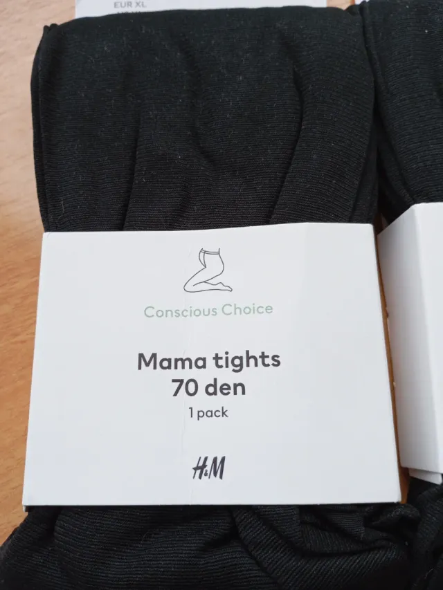 2 packs Mallas premamá H&M 70 den Talla XL