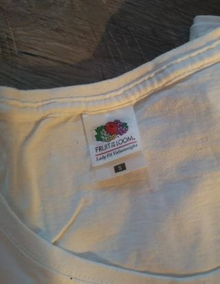 Set 2 T-shirt bianche papillon e bottoni