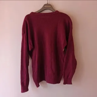 Maglione vintage con spalline ramie angora