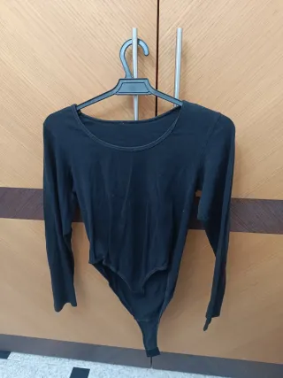 Body negro manga larga