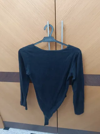 Body negro manga larga