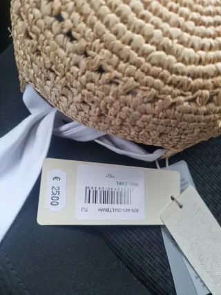 Berretto donna beige e bianco