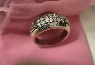 Anillo inspiración Bulgari Plata con Circonitas