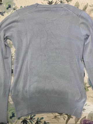 Suéter Zara azul celeste con botones