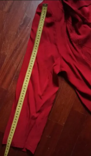 Giacca blazer vintage viscosa ricamata rossa