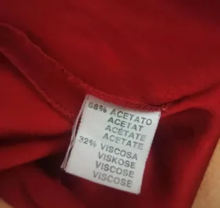 Giacca blazer vintage viscosa ricamata rossa