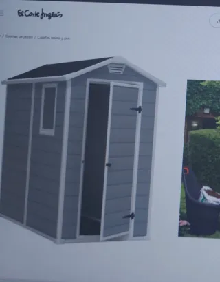 Caseta Jardín PVC de  Corte Inglés