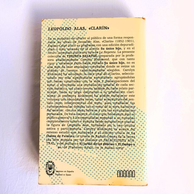 Treinta Relatos, Selección C. Richmond