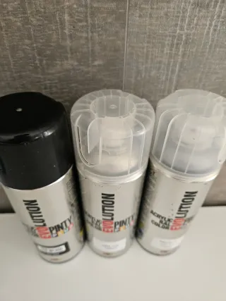Botes Spray Pintura Evolution. 5€ cada bote.