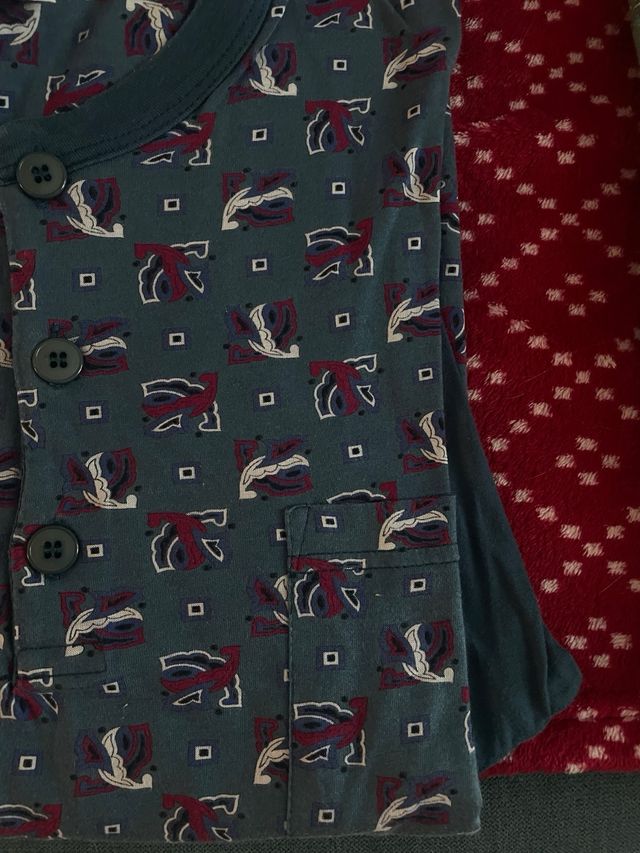 Pigiami uomo 2 pezzi cotone 100% taglia M