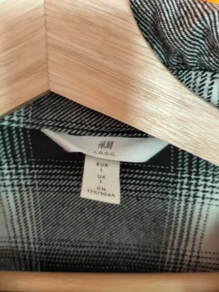 Camisa cuadros blanco y negro