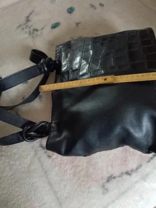 Bolso piel española negro