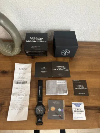 Reloj swatch mission to the moonphase