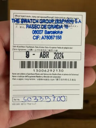 Reloj swatch mission to the moonphase