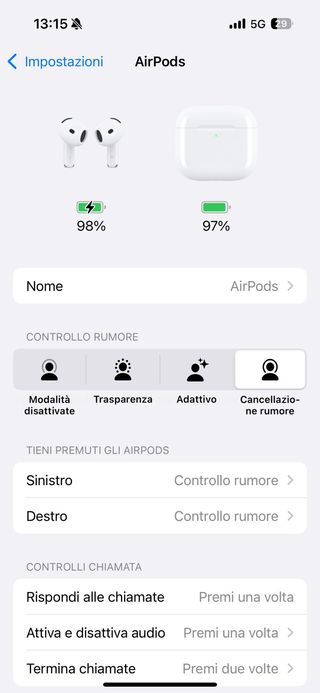 Nuove AirPods 4ª Gen con ANC