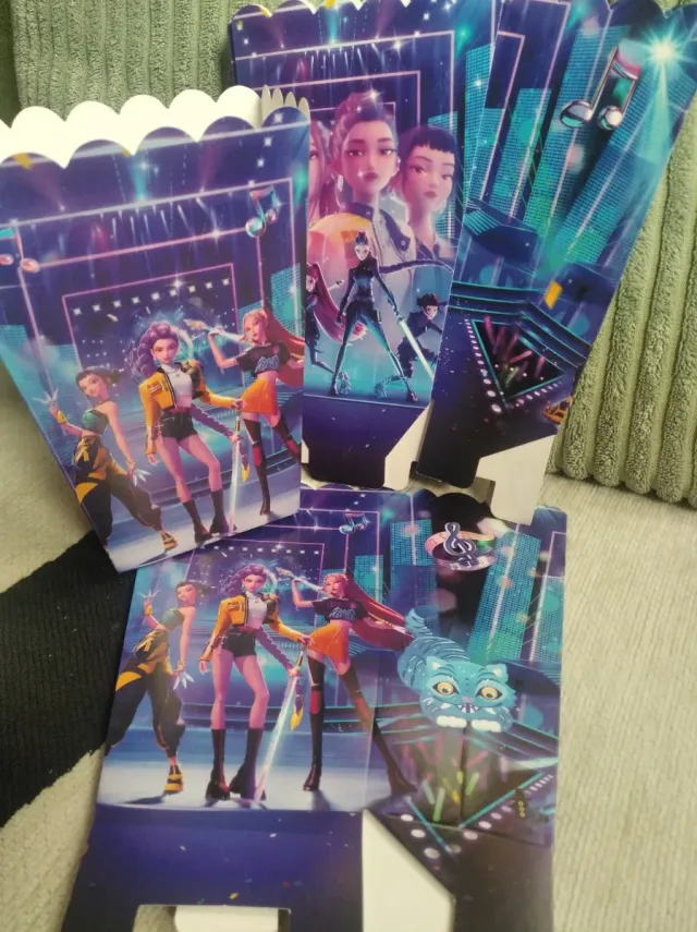 Cajas para palomitas con diseño de K-pop