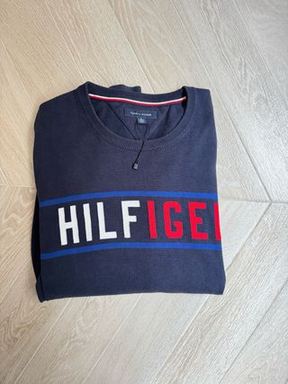 Maglione Tommy Hilfiger Uomo Blu Rosso