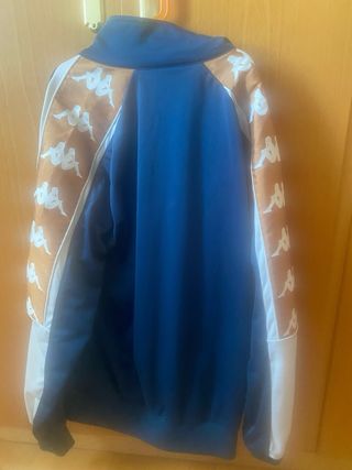 Chaqueta Kappa Azul y Blanca