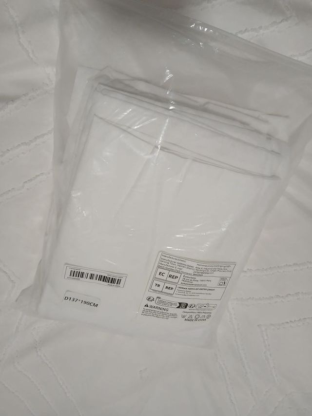 Juego Sábanas 4 Piezas Blanco Sin Usar