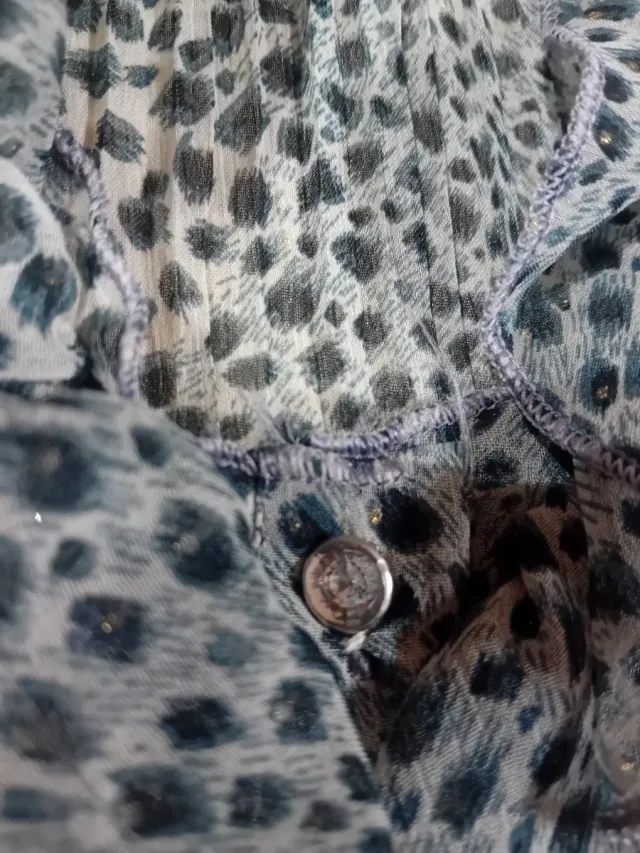 Camicia plissé glitterata taglia unica