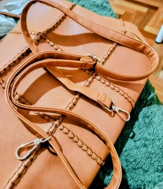 Bolso Polipiel Naranja Nuevo