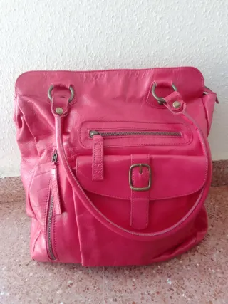 Bolso piel SÍNTESIS El Corte Inglés rosa