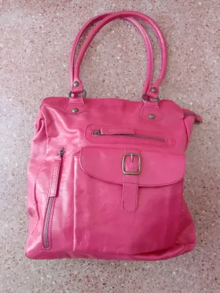 Bolso piel SÍNTESIS El Corte Inglés rosa