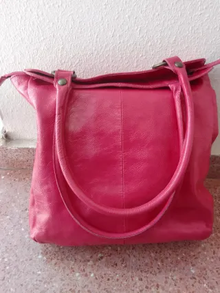 Bolso piel SÍNTESIS El Corte Inglés rosa
