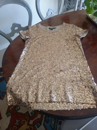 Vestido DKNY lentejuelas talla 4