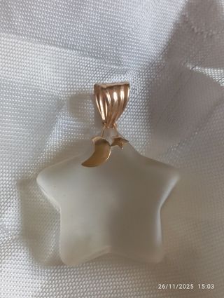 Ciondolo Stella Cristallo e Oro Giallo 18kt