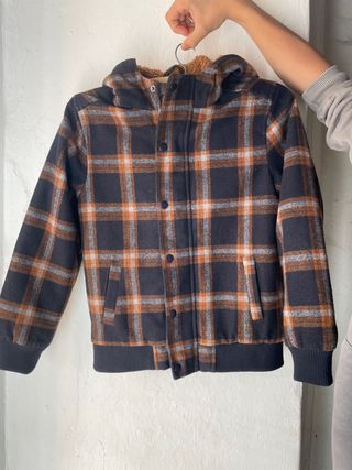 Chaqueta niño cuadros talla 10 años
