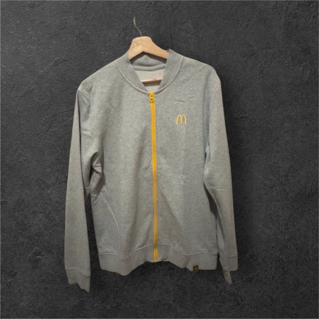 Felpa McDonald's Grigia con Zip Dorata