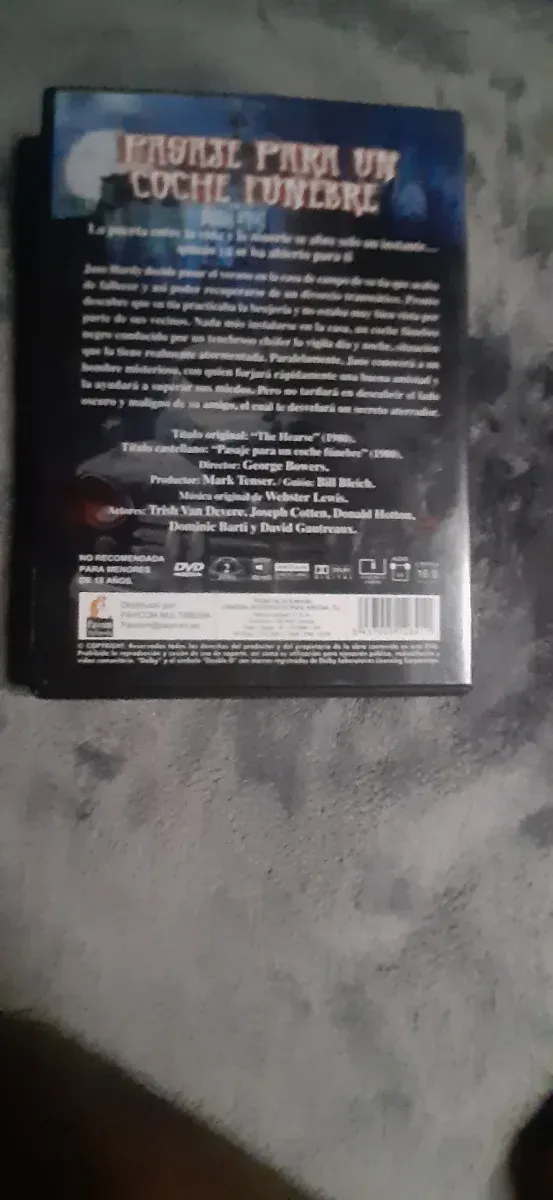 Película DVD Pasaje para un Coche Fúnebre