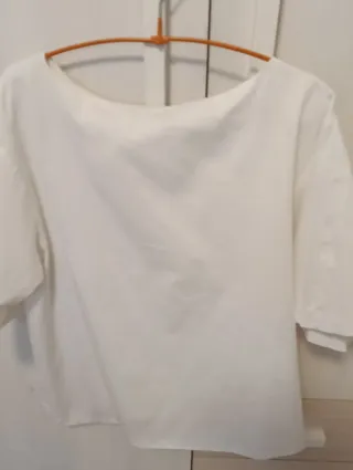 Camisa blanca manga corta