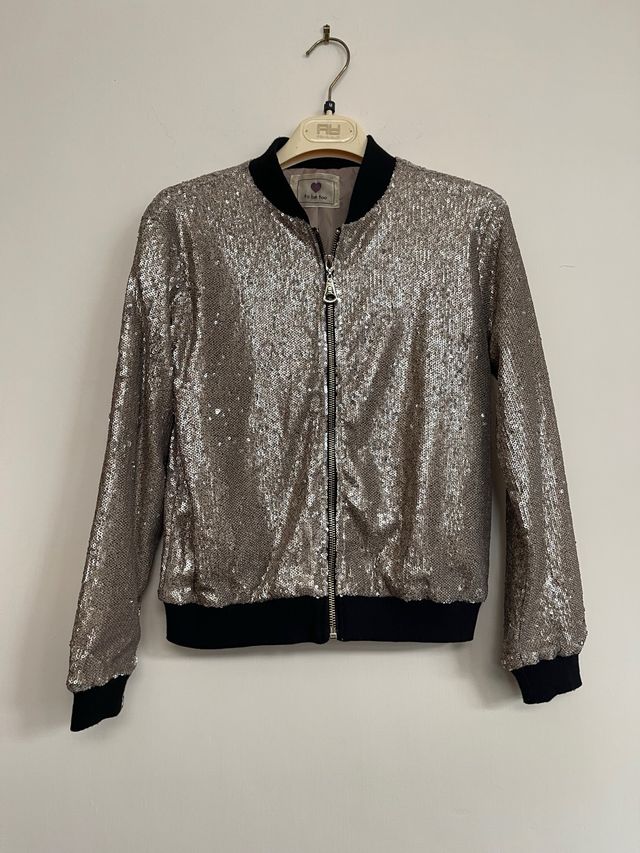 Giubbotto elegante paillettes
