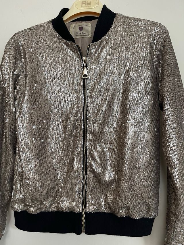 Giubbotto elegante paillettes