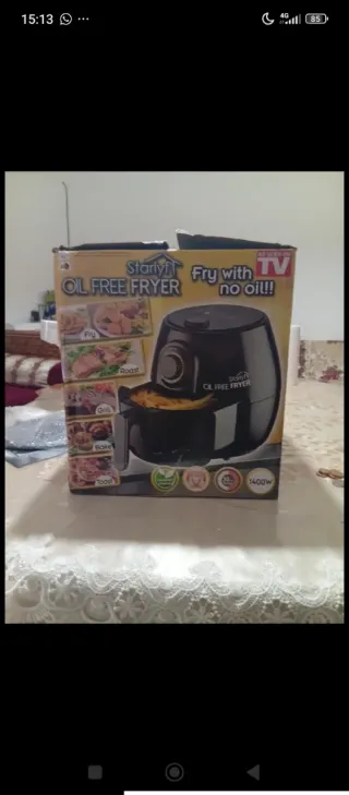 Freidora de aire negra