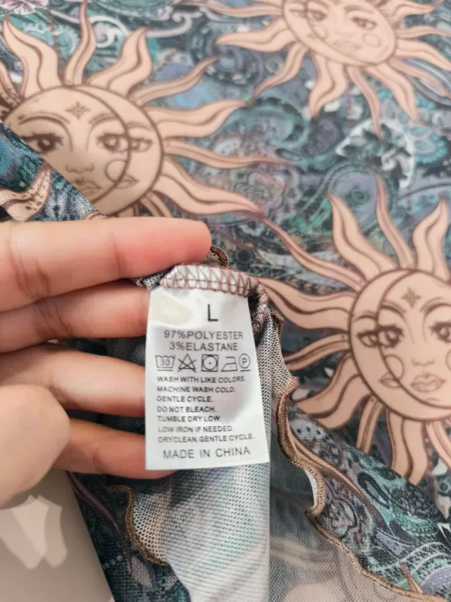 Top manga larga nuevo L