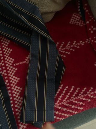 Vestaglia uomo seta vintage blu oro