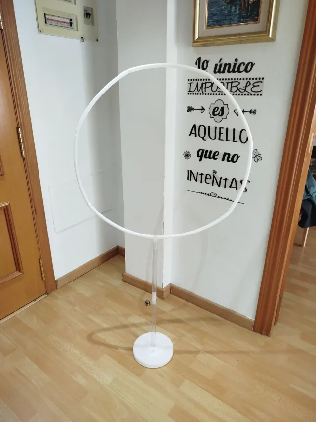 Aro Decorativo Transparente y Blanco