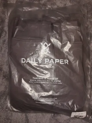 Felpa Daily Paper Zip Hoodie Grigia Nuova